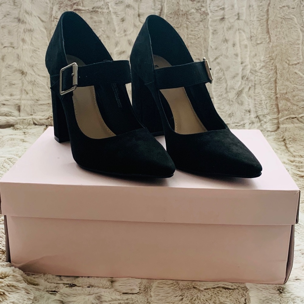 JustFab Maryjane Block Heels